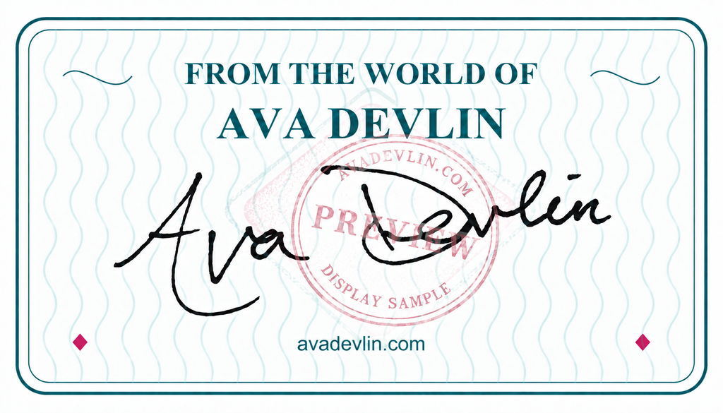 Flat digital bookplate preview with translucent stamp and wavy watermark. Purchased files are watermark-free.