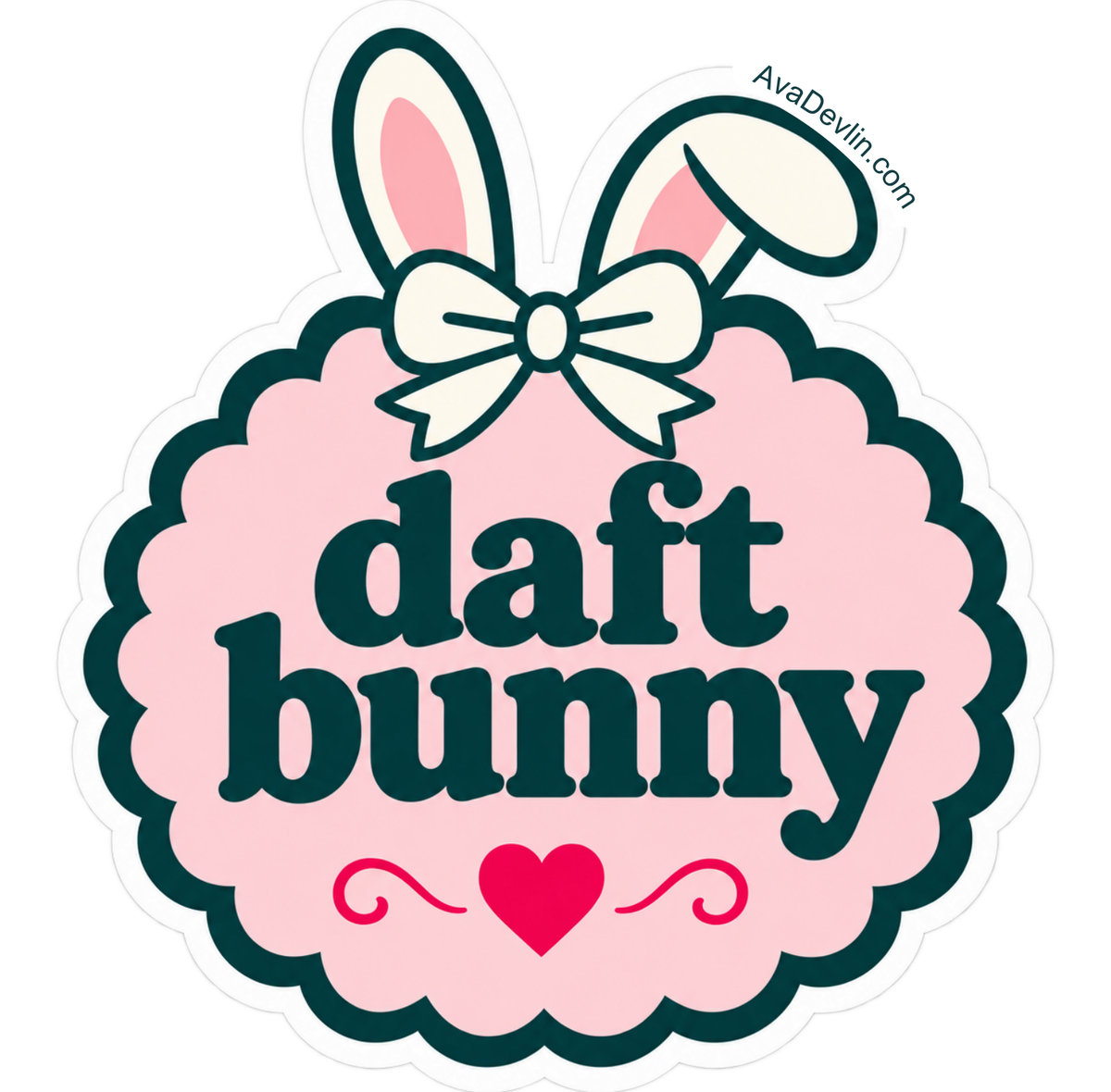 Ava Devlin bunny physical stickers